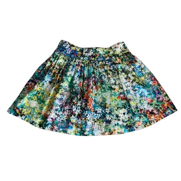 Zara Multicolor Floral Mini Skirt Small - Picture 2 of 9